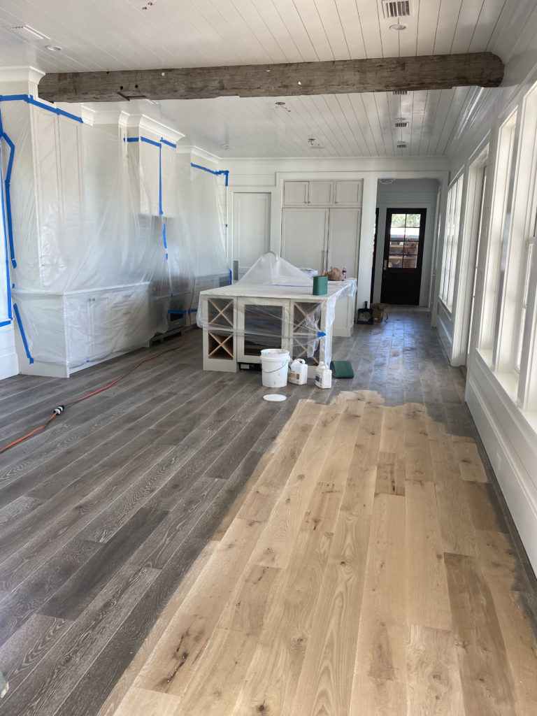 light oak hardwood floorboards