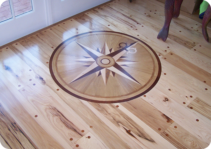 sanded hardwood floor surface